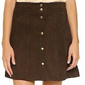 Frame Le Paneled Suede Mini Skirt 29 $549